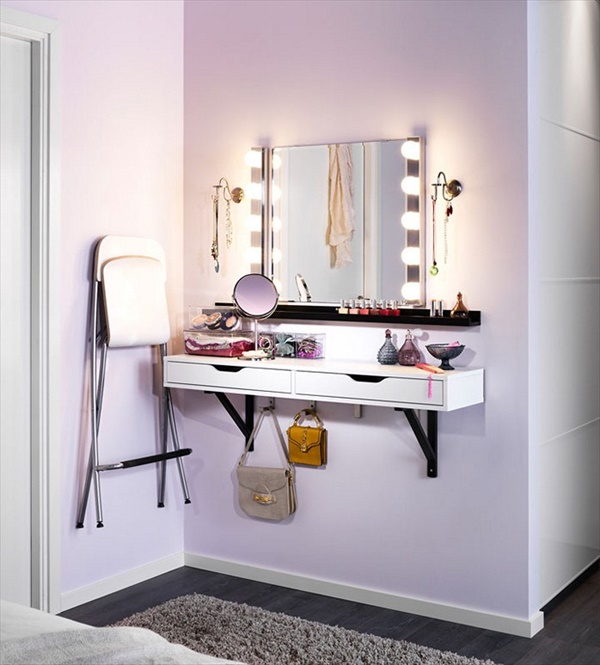 Build A DIY Makeup Vanity Table Brilliant Setup