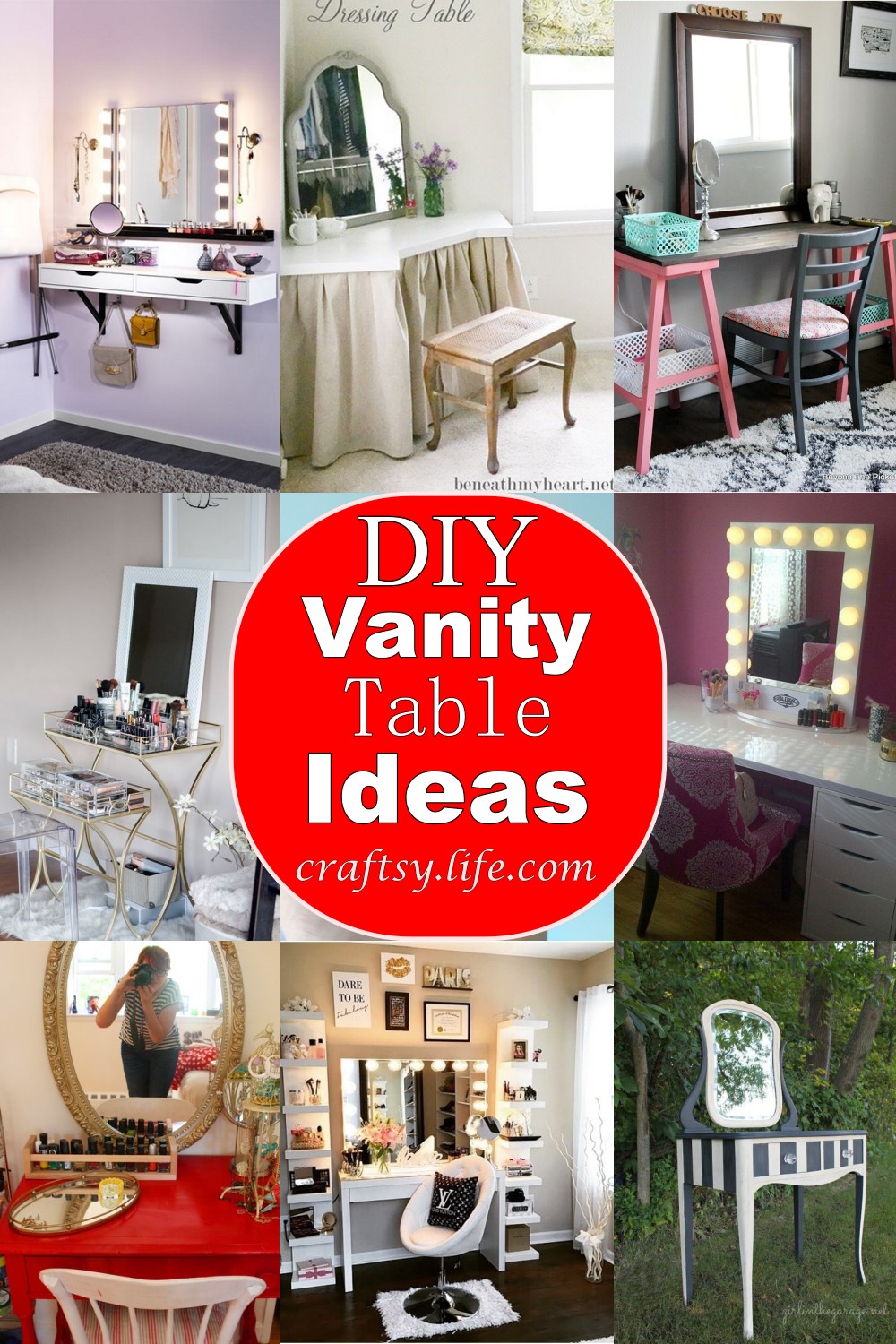 DIY Vanity Table Ideas