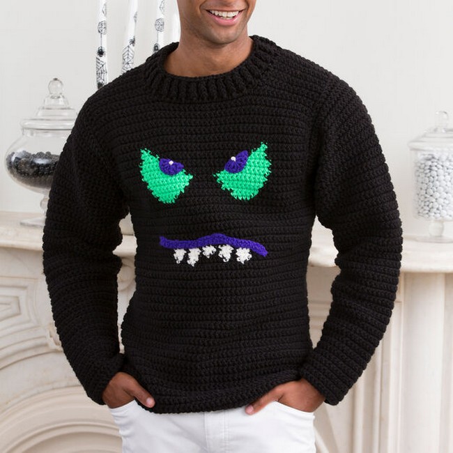 Monster Face Sweater