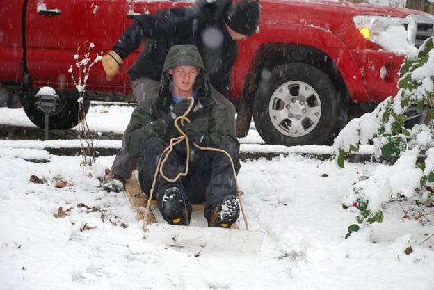 DIY Homemade Snow Sled