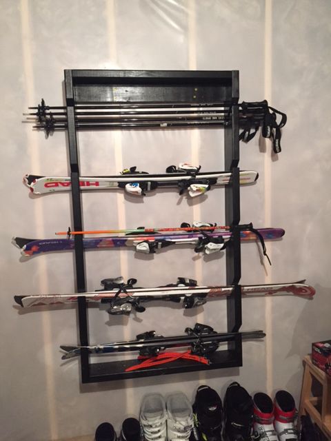 DIY Ski Rack