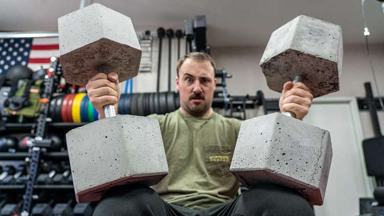 DIY Concrete Dumbbell Guide