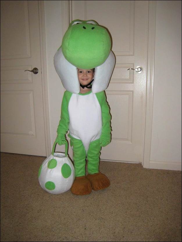 DIY Yoshi Mascot Costume