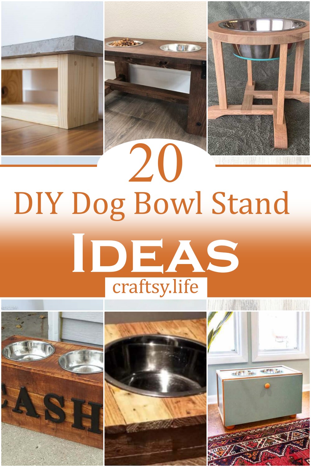 DIY Dog Bowl Stand Ideas