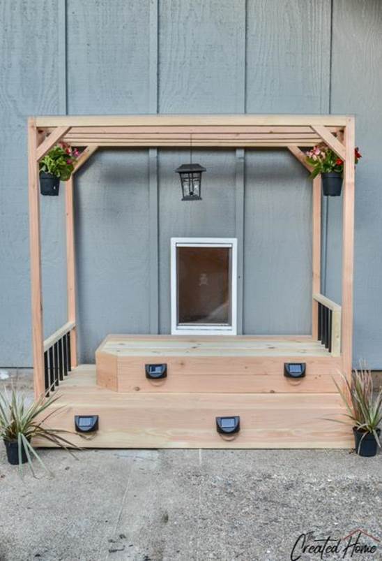 DIY Doggie Door Deck