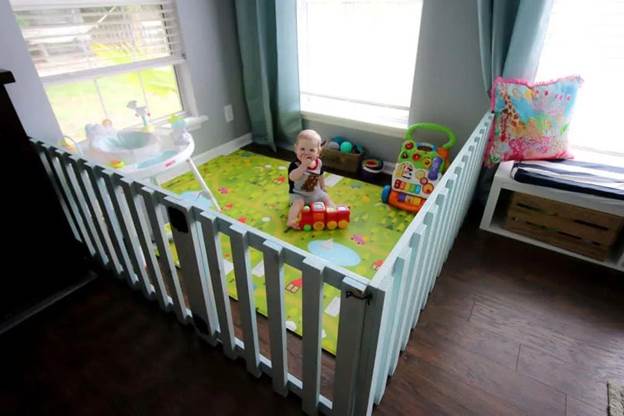 DIY Wooden Playpen