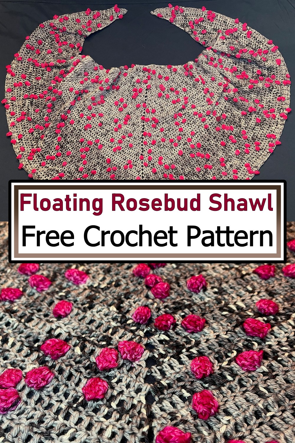 Floating Rosebud Shawl