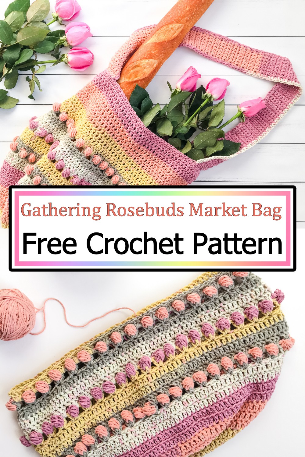 Gathering Rosebuds Market Bag