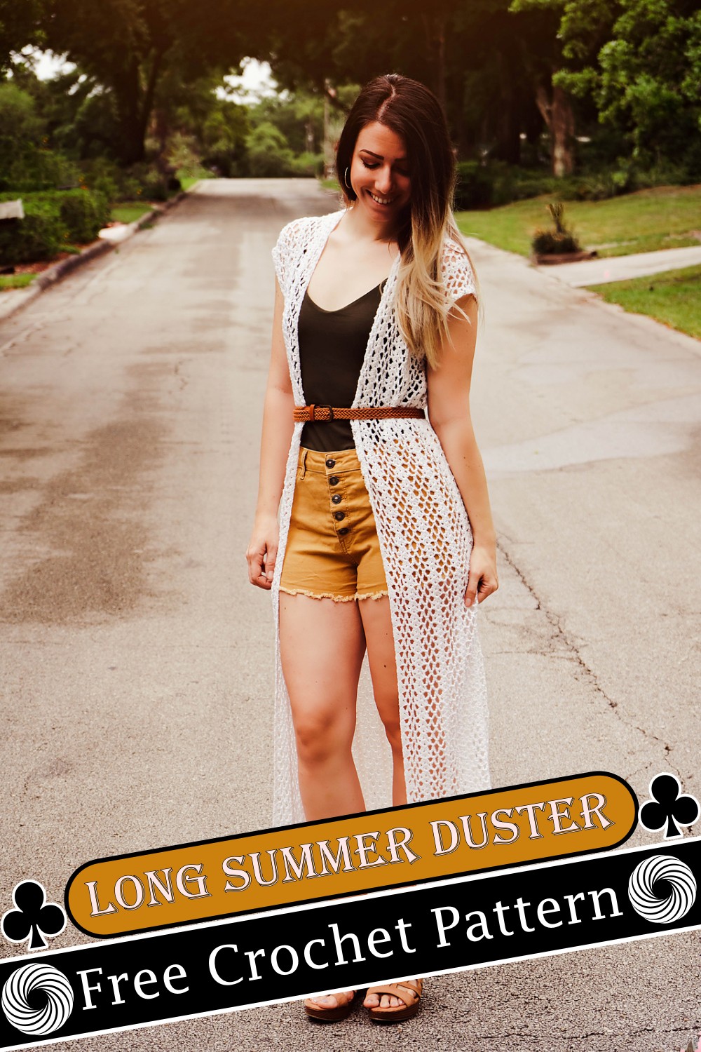 Long Summer Crochet Duster