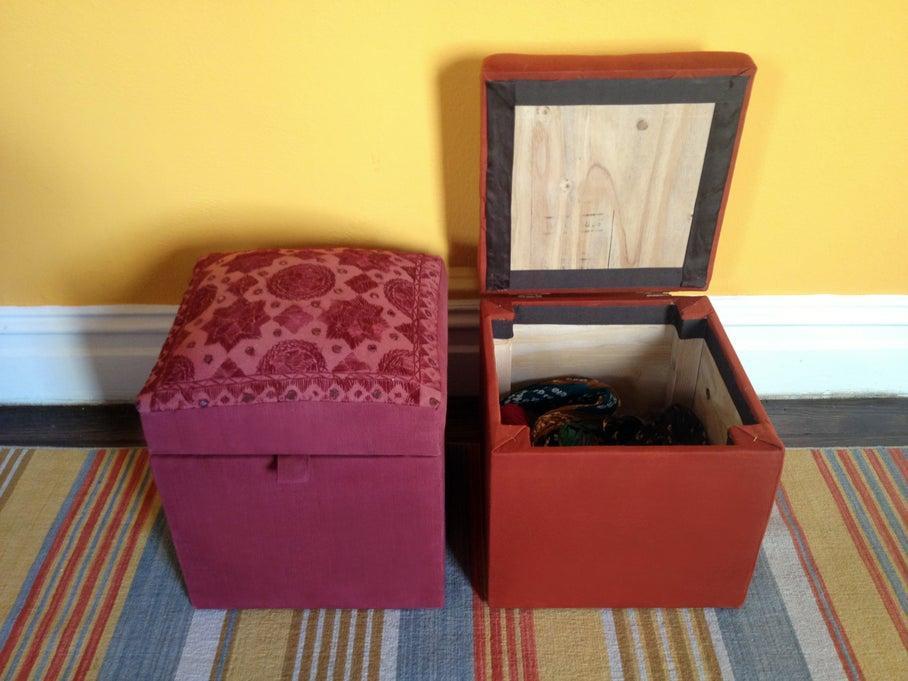 DIY Ottoman With Storage