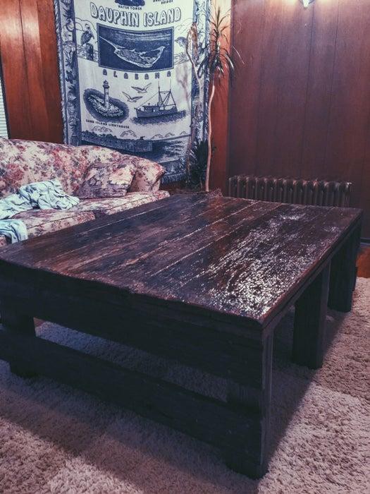 Black Coffee Table DIY