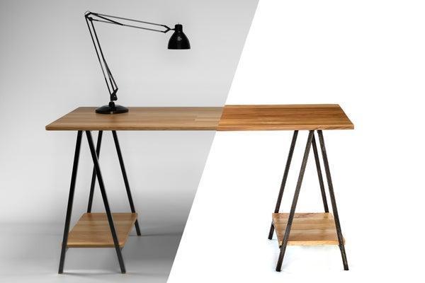 DIY Folding Sawhorse Desk