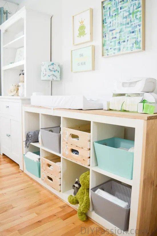 DIY Repurposed Changing Table