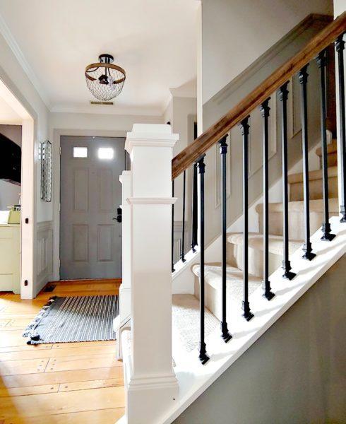 DIY Stair Railing Makeover