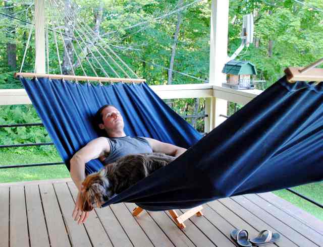 Homemade Deck Hammock