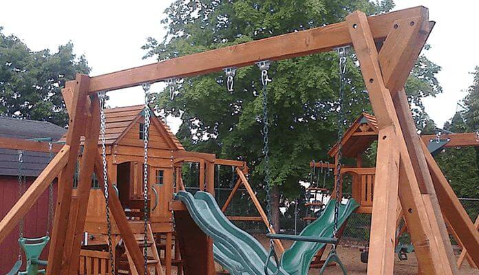 DIY Free Standing Swing Set Plan