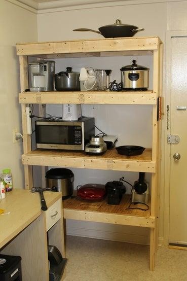 DIY Cheap Storage Shelves