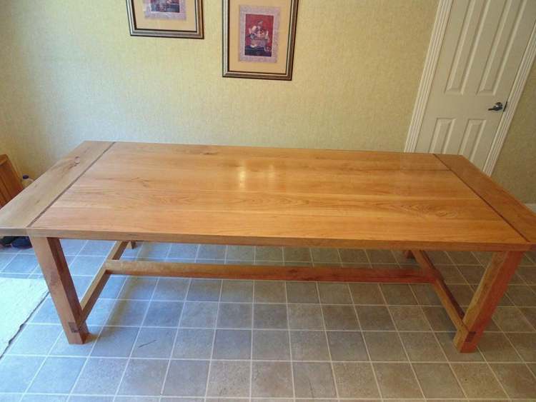 DIY Cherry Farmhouse Table