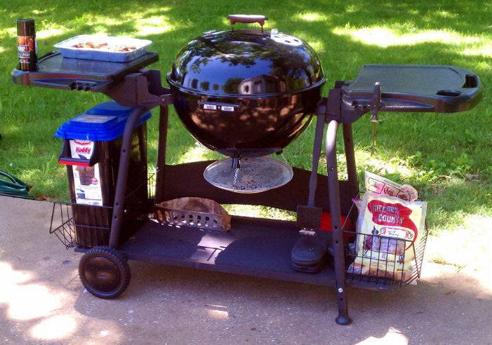 DIY Kettle Grill Station