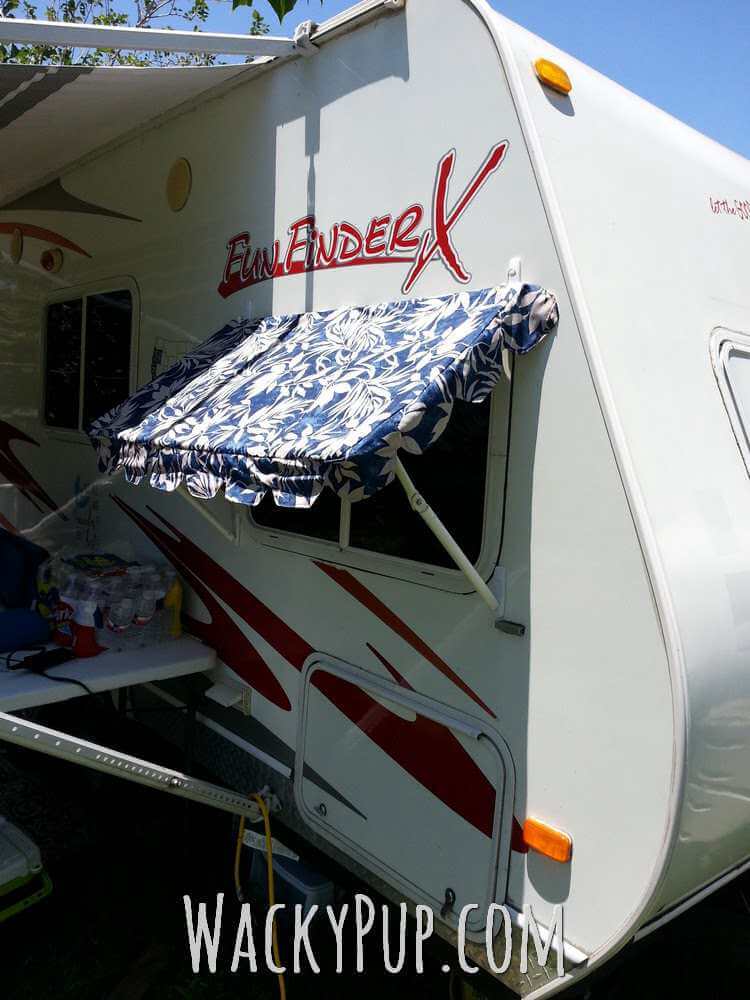 DIY PVC awnings for your camper