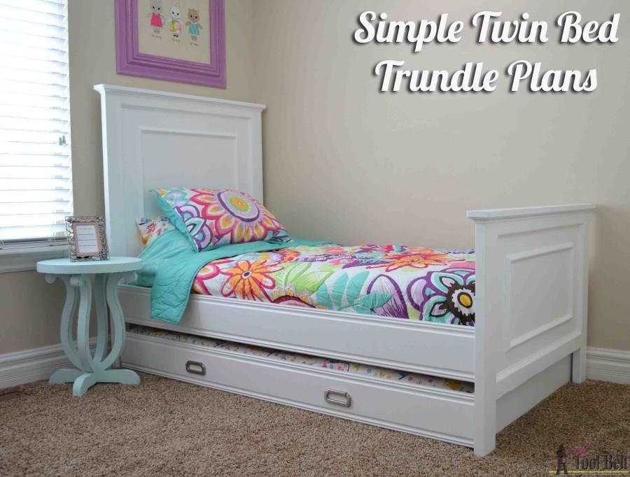 DIY Simple Twin Trundle Bed