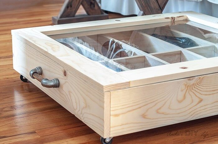 DIY Underbed Shoe Storage