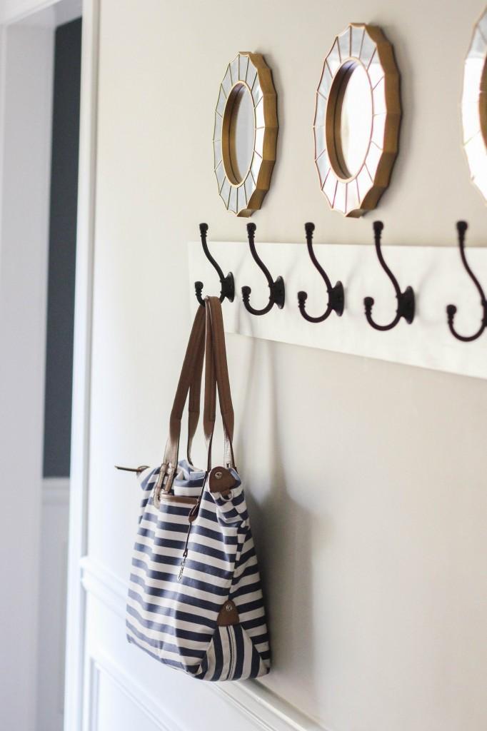 DIY Wall-Mounted Coat Rack