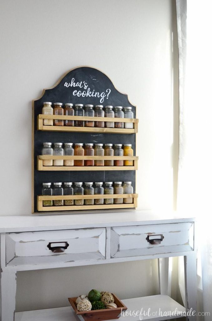 DIY Wooden Spice Rack