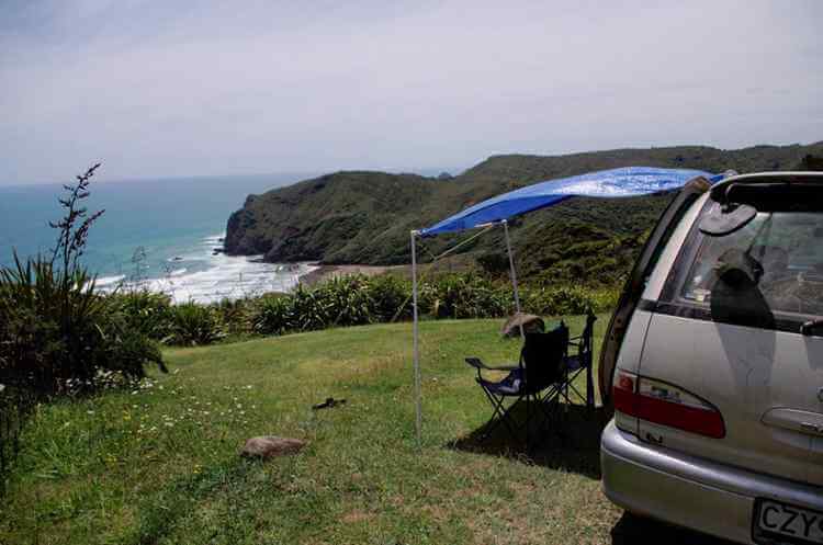 DIY campervan awning