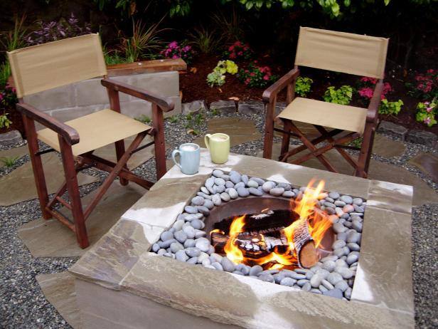 Modern Looking Fire Pit