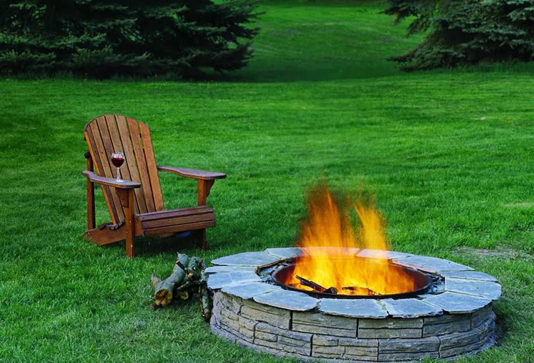 Block Fire Pit Idea