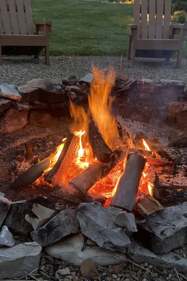 Simple Natural Stone Fire Pit