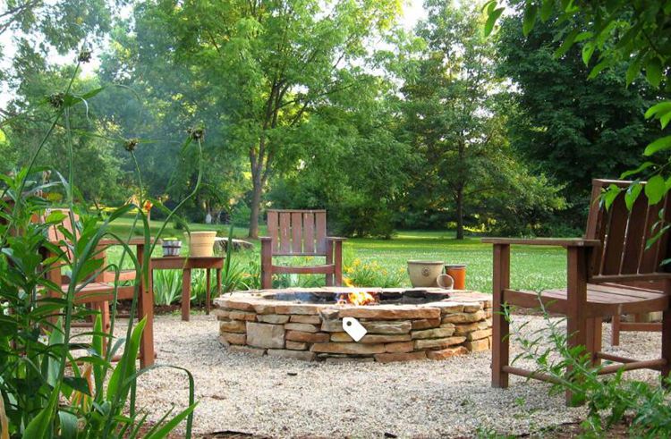 Stone Fire Pit Idea