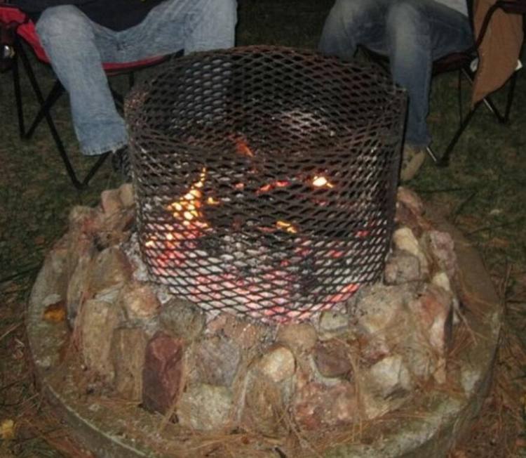 Vertical Drum Fire Pit