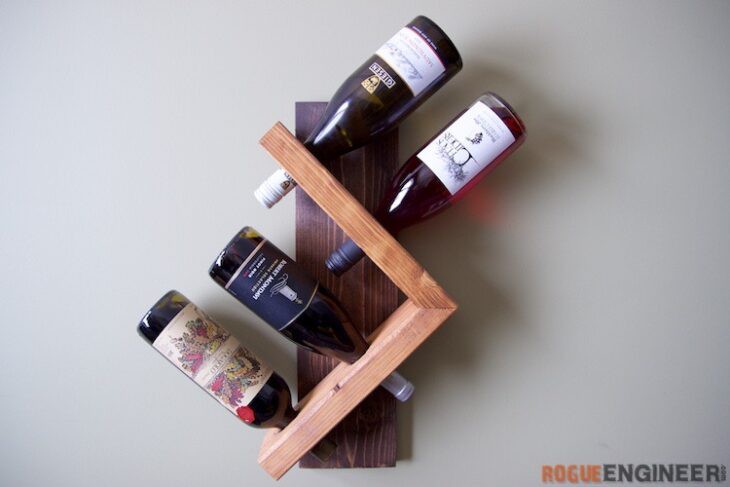 Wall Wine Rack DIY