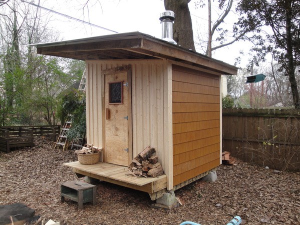 Wood Burning Sauna DIY