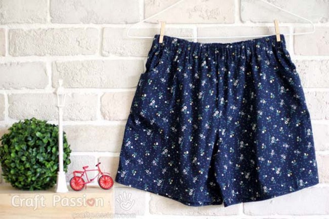 Basic Kid Shorts With Pocket Pattern