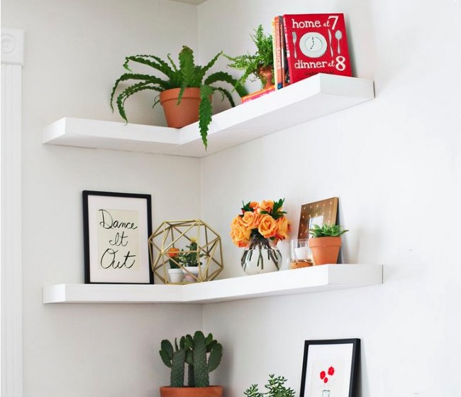 DIY Corner Shelf Idea 2