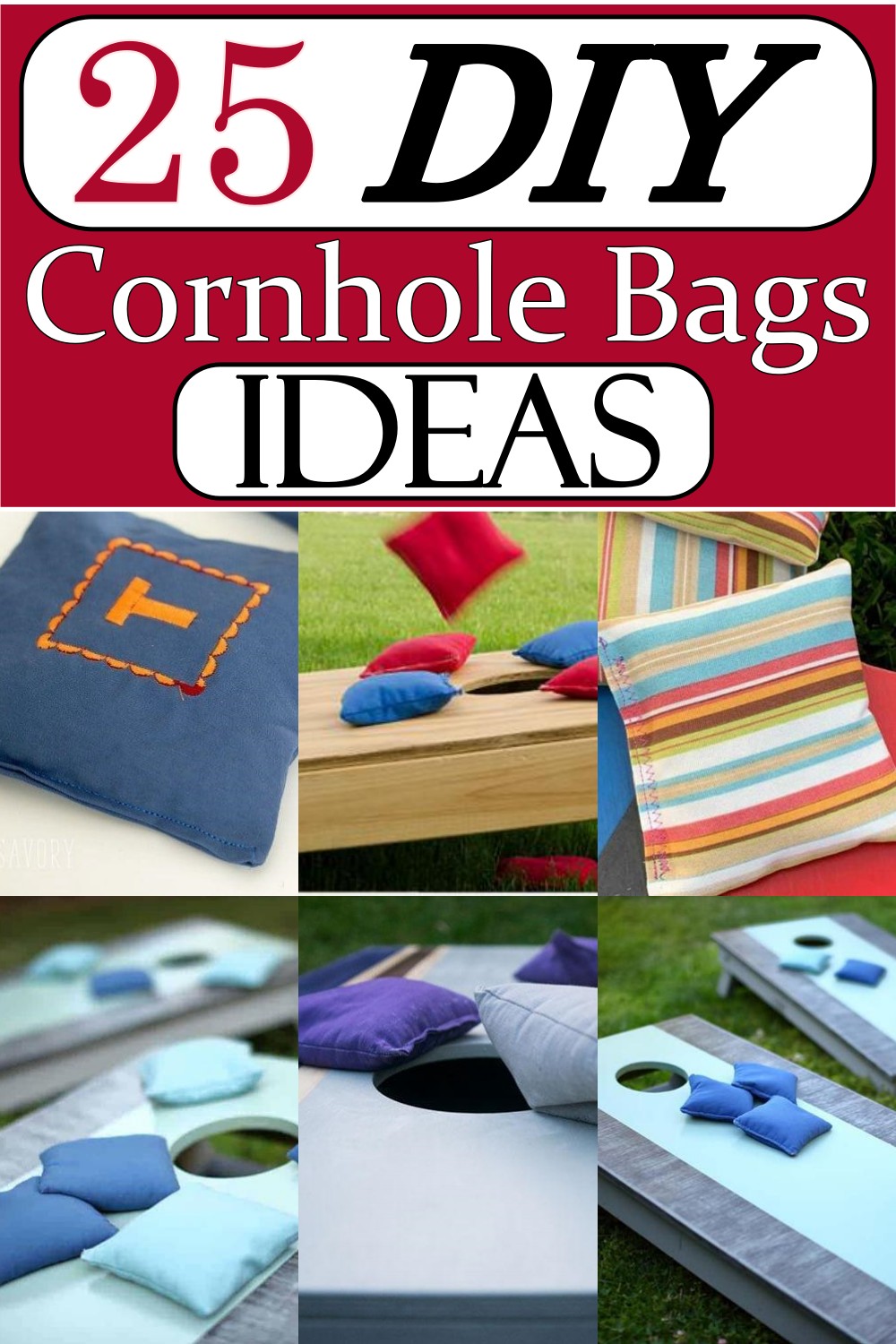 DIY Cornhole Bags Ideas