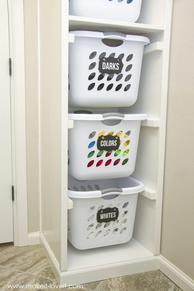 DIY Laundry Basket Organizer