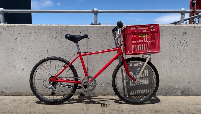 DIY Milk Crate Bike Rack