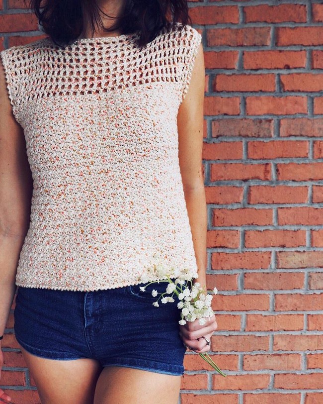 Dreamsicle Tee Crochet Pattern Easy Crochet Top