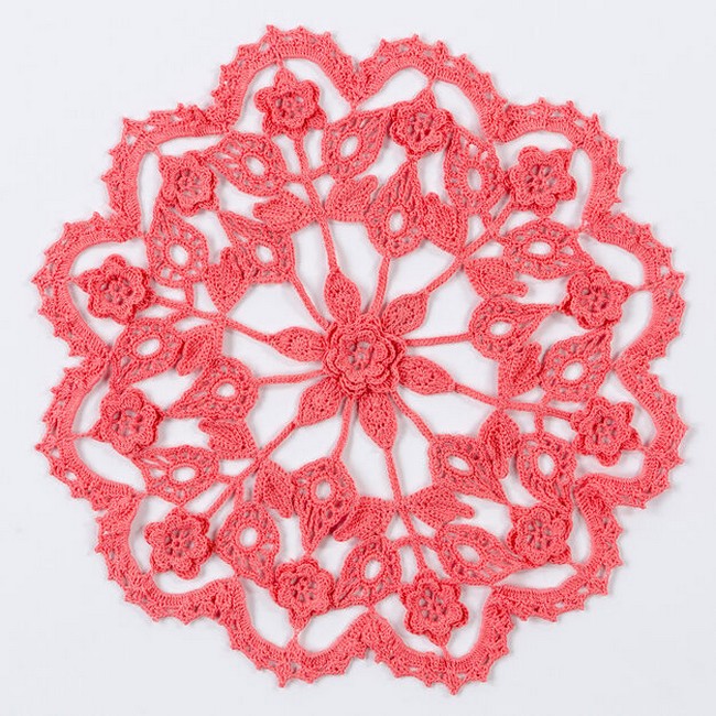 Exquisite Flower Doily