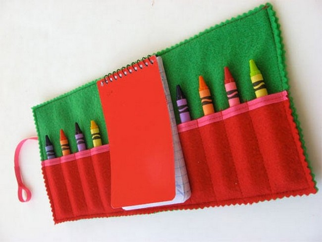 Felt Crayon Pensil Holder