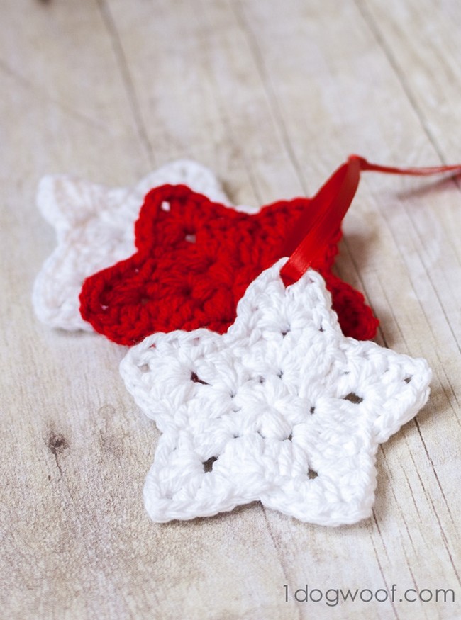 Free Crochet Star Ornament Pattern