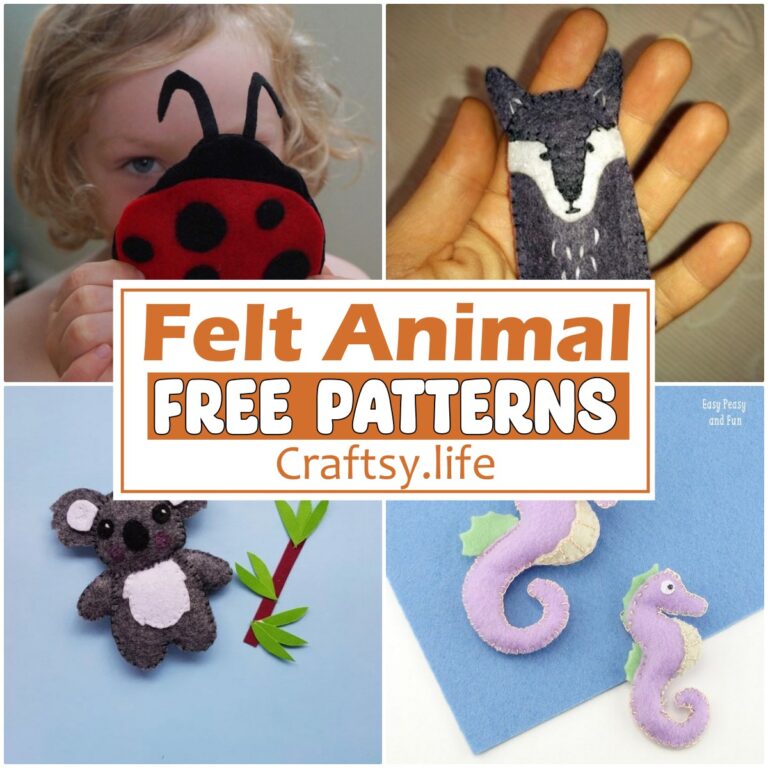 Free Felt Animal Patterns