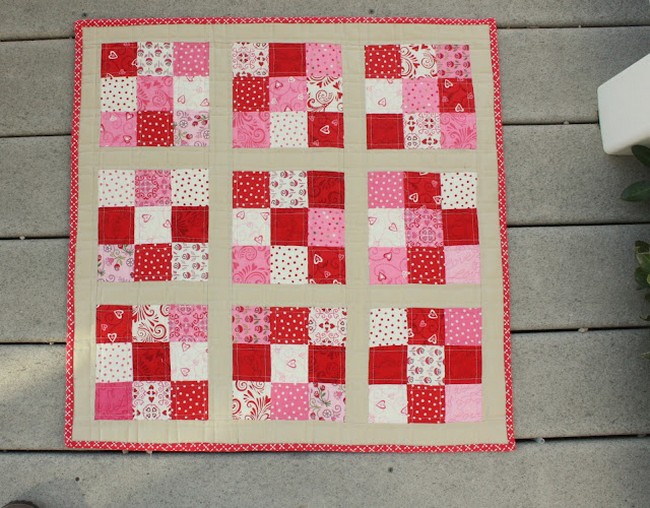 Nine Patch Mini Quilt