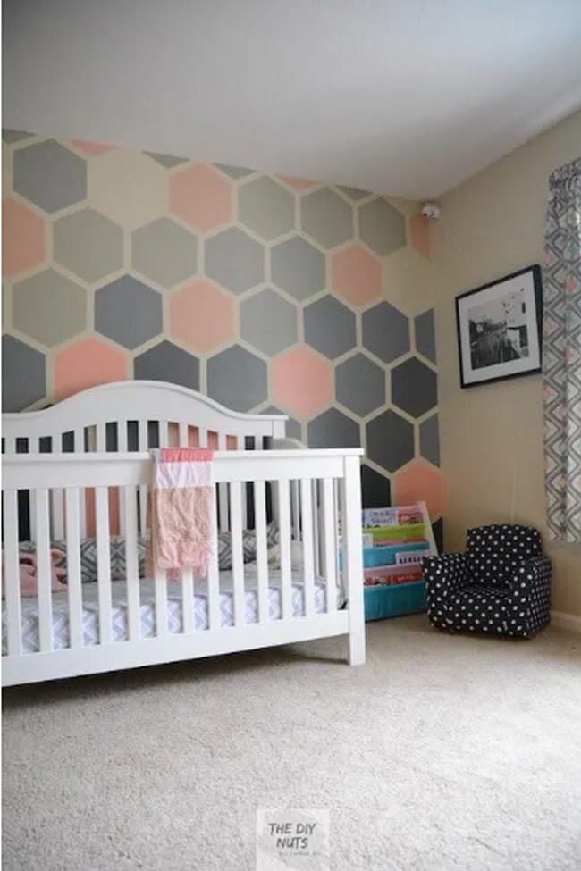 Ombre Hexagon Wall