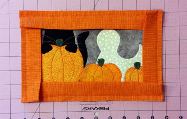 Pumpkin Patch Halloween Mug Rug