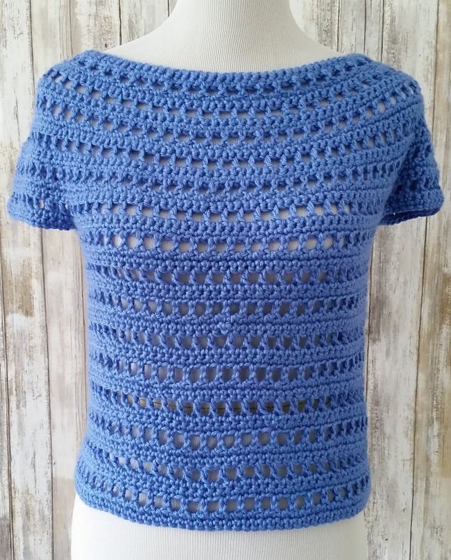 Summer Berry Top Free Crochet Pattern